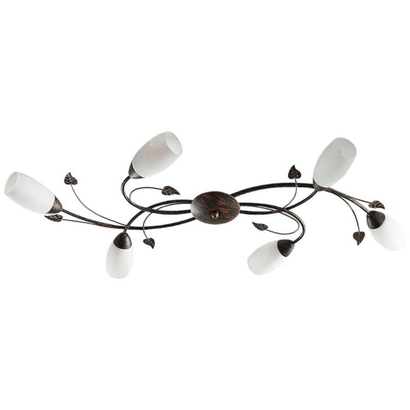 Lindby - Deckenlampe 'Stefania' aus Glas für Wohnzimmer & Esszimmer von