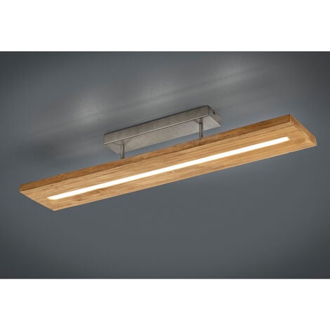 LED Deckenleuchte BRAD aus Holz lang & schmal dimmbar, Breite 100cm