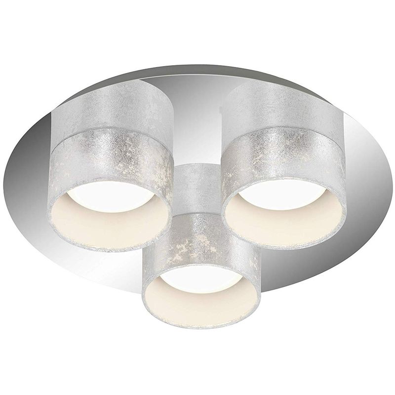 Briloner - LED Deckenleuchte 2038-034 Moderne Wohnraumlampe Silber