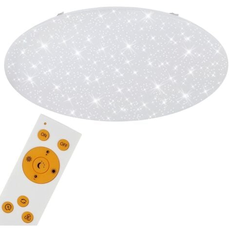 LED Deckenleuchte CCT dimmbar Sternenhimmel Fernbedienung Ø75,5cm 80W Briloner