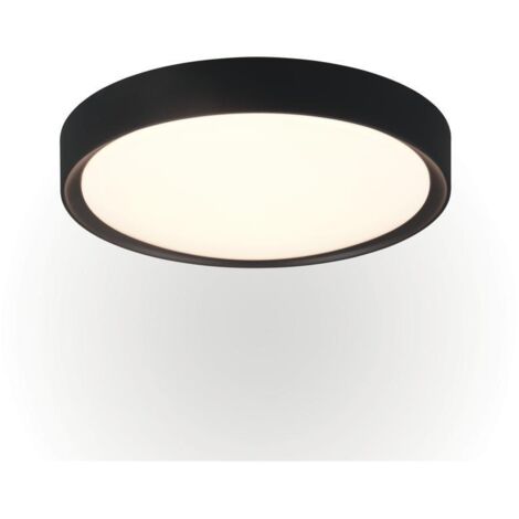 LED Deckenleuchte CLARIMO in Schwarz matt IP44 Badlampe, Ø 33cm
