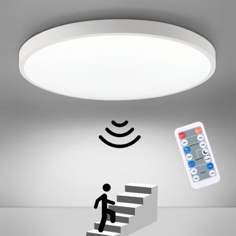 LED Deckenleuchte Decke Rund Weiß Panel mit Bewegungsmelder 4000K