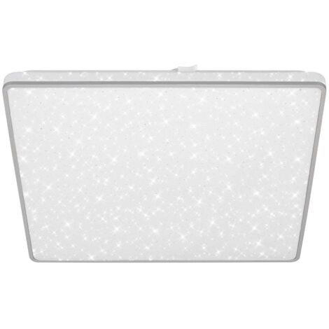LED Deckenleuchte Deckenlampe Sternenhimmel Backlight flach 24W chrom Briloner