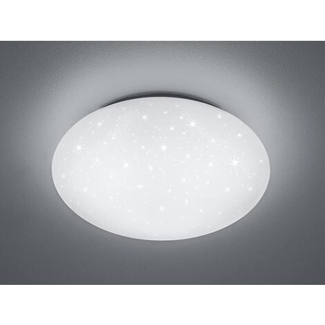 WOFI Leuchten LED Deckenleuchte Wofi Bloom 912101066340 Sternenhimmel-Effekt Lampe Rund Ø34cm 