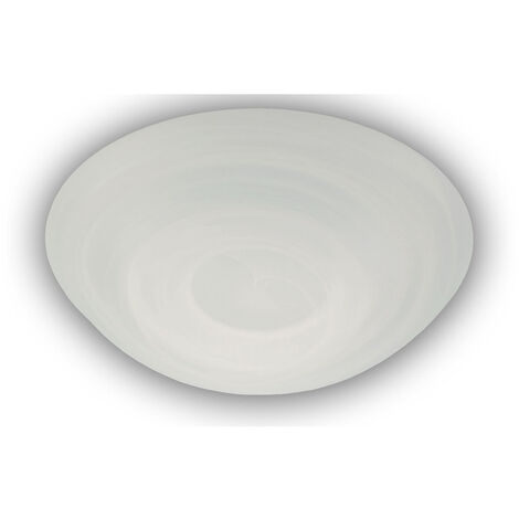 LED-Deckenleuchte / Deckenschale rund, Glas Alabaster, Ø 20cm