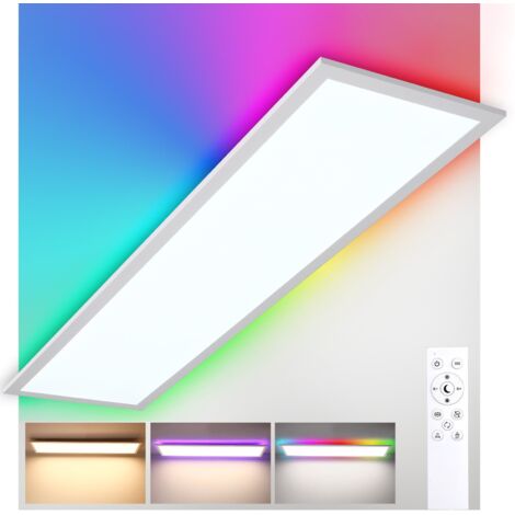 LED Deckenleuchte Dimmbar 30W Weiß RGB+CCT Fernbedienung 3300LM