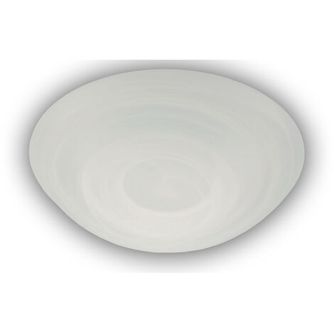 LED Deckenleuchte dimmbar, Deckenschale rund, Glas Alabaster, Ø 30cm