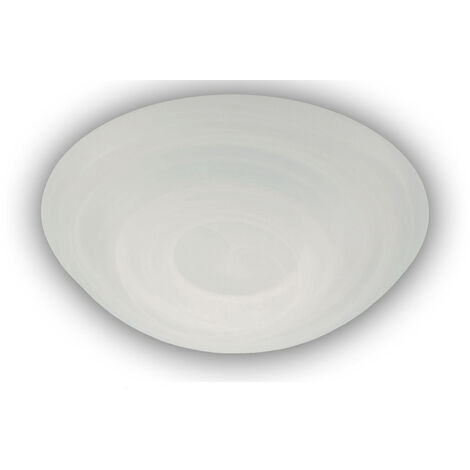 LED Deckenleuchte dimmbar, Deckenschale rund, Glas Alabaster, Ø 35cm