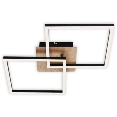 LED Deckenleuchte Dimmbar drehbar 24W schwarz Metall-Kunststoff Briloner