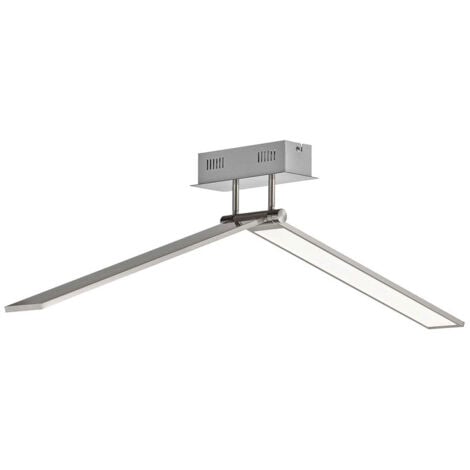 LED Deckenleuchte flach lang Deckenlampe schwenkbar LED Lange Lampe Decke, dimmbar ALU, 1x LED 26,5W 1700Lm warmweiß, L 100 cm