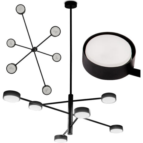 LED-Deckenleuchte GX53, schwarz, OVILO LUMILED