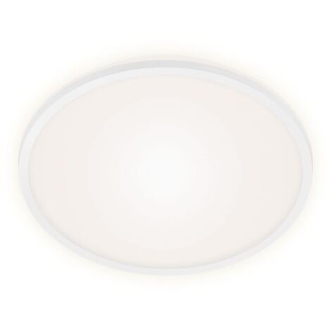 LED Deckenleuchte Hintergrundbeleuchtung Ø28cm 15W Weiß Kunststoff Briloner