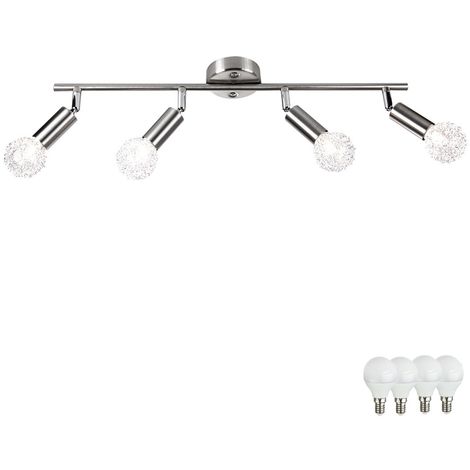 LED Deckenleuchte mit 4 beweglichen Spot`s - 56391-4+LED2