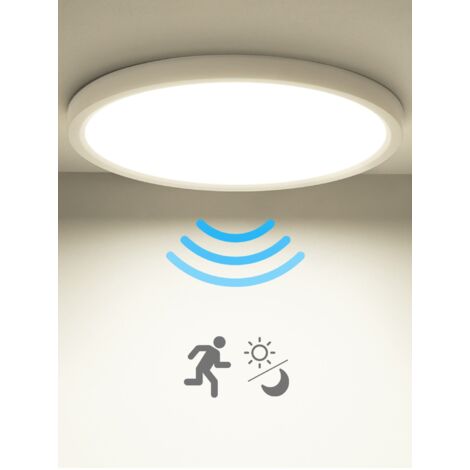 LED Deckenleuchte mit Bewegungsmelder Weiß Deckenlampe 18W 4000K
