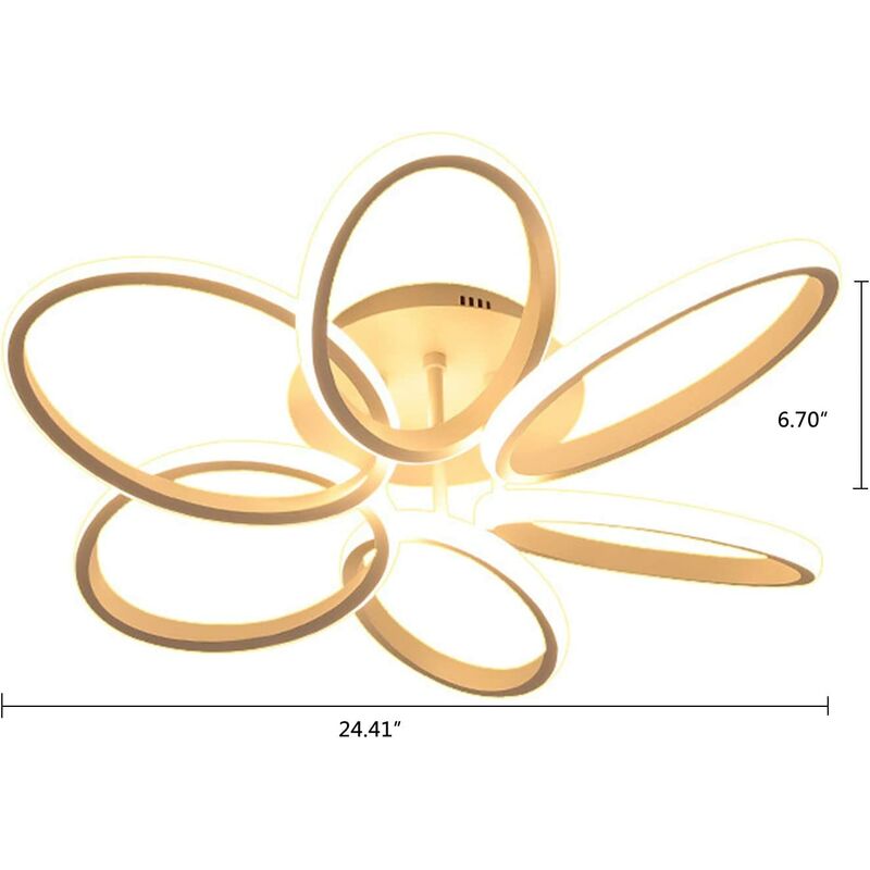 Etoile - LED Deckenleuchte, Moderne Einfache Kreative Deckenleuchten, Dimmbar Deckenlampe für 12~25㎡ Wohnzimmer, Schlafzimmer, Kinderzimmerlampe