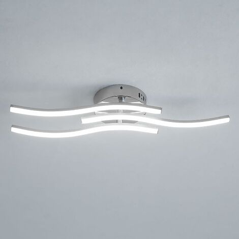 LED Deckenleuchte Modernes Design 18W Kaltweiß 6000K Wellenform Deckenlampe Für Wohnzimmer Schlafzimmer Esszimmer Büro