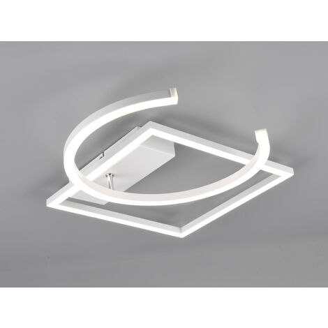 LED Deckenleuchte PIVOT Weiß - dimmbar, Breite 42cm