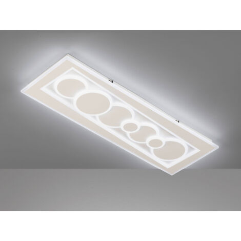 LED Deckenleuchte RATIO mit Tageslicht & Fernbedienung, Breite 90cm