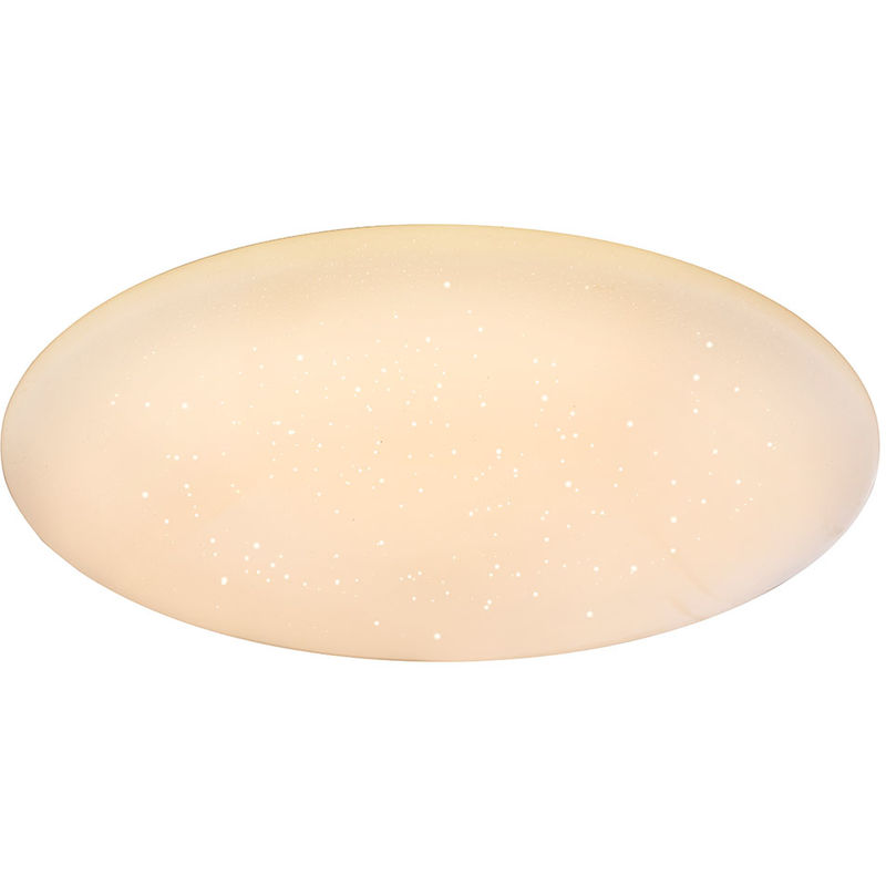 Globo - LED Deckenleuchte Rena Sparkle-Dekor CCT 3000K-6000K Weiß, Opal