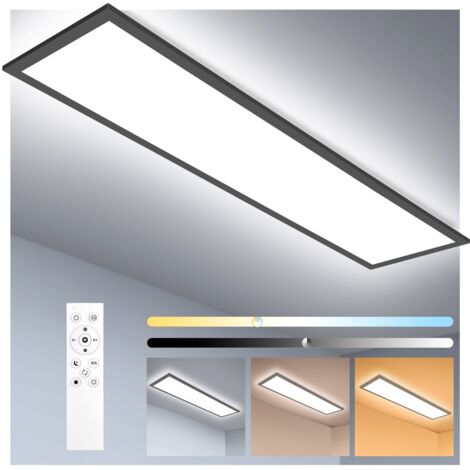 LED Deckenleuchte RGB Schwarz Dimmbar Mit Fernbedienung