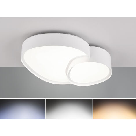 LED Deckenleuchte RISE mit Fernbedienung dimmbar Weiß, Breite 43,5cm