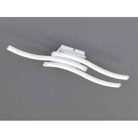 LED Deckenleuchte ROUTE Metall Weiß, Breite 56cm, Neutralweiß
