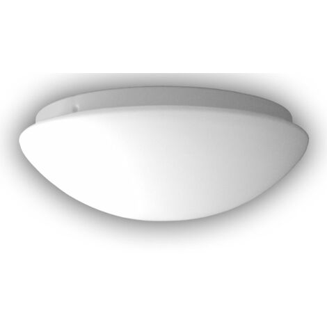 LED Deckenleuchte rund Opalglas matt, Nurglasleuchte, Ø 30cm