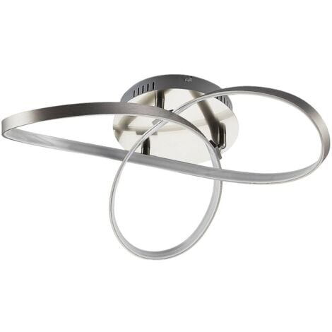 LED Deckenleuchte "Saliha" aus Aluminium dimmbar für Wohnzimmer & Esszimmer von Lindby