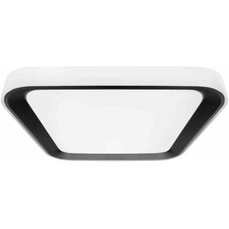 LED Deckenleuchte schwarz 40x40cm QUADRO Milagro 7929