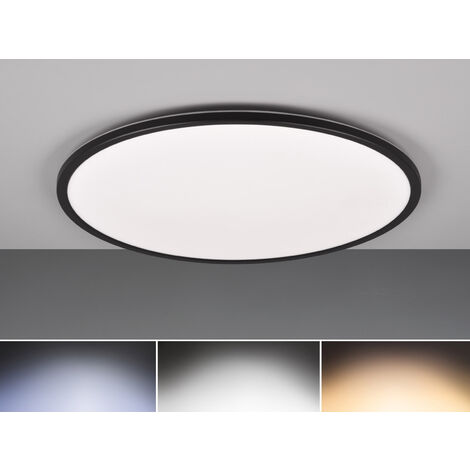 LED Deckenleuchte SCOTT Schwarz, dimmbar & Lichtfarbe einstellbar, Ø 50cm