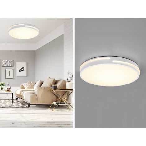 LED Deckenleuchte TACOMA Weiß dimmbar Lichtfarbe einstellbar, Ø 40cm