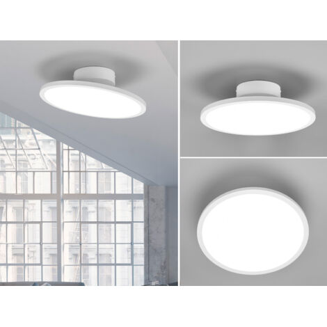 LED Deckenleuchte TRAY einflammig schwenkbar dimmbar Weiß, Ø 40cm