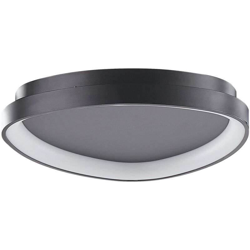 Beliani Led Deckenlampe Nanding Metall Schwarz