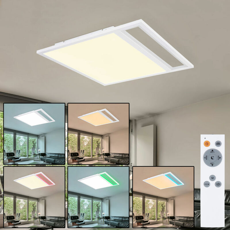 Etc-shop - LED Deckenleuchte weiß 1x LED á 36W inkl. Farbwechsler CCT Memory Funnktion