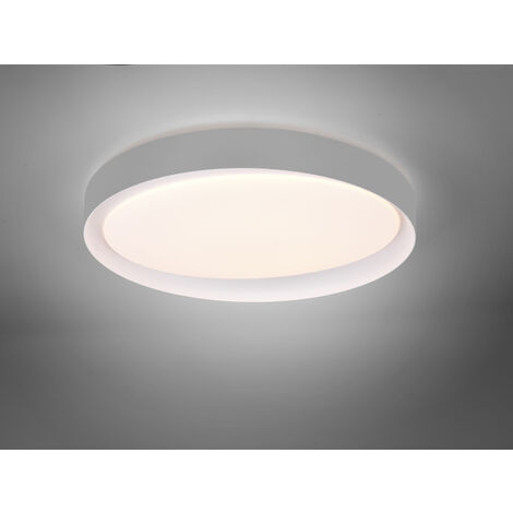 LED Deckenleuchte ZETA grau/weiß Ø48cm Fernbedienung, 2700 - 6500 Kelvin dimmbar