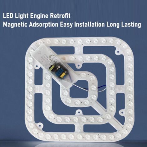 LED-Deckenleuchten-Nachrüstset – 40-W-LED-Motor, 3 Farbtemperaturen, Weißlichtwechsel, 27-cm-Panel, flimmerfrei