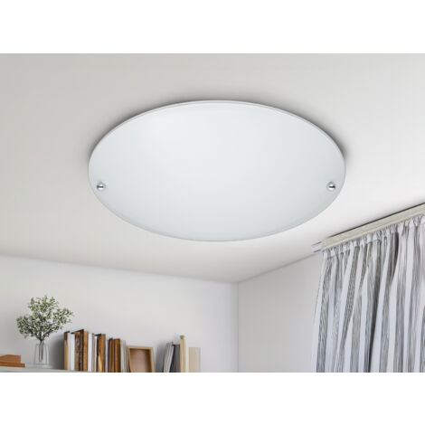 LED Deckenschale mit Glas Lampenschirm Weiß matt, Ø 25cm