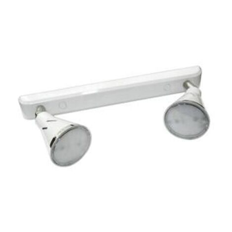 LED-Deckenstrahler 5Wx2 760lm Verstellbar BLANCO