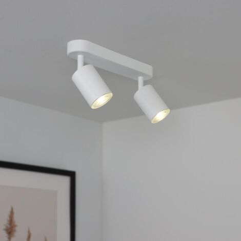 LED Deckenstrahler GU10 schwenkbar - Farbe: weiß - Ausführung: 2 flammig