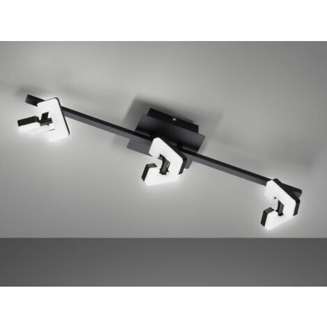 LED Deckenstrahler RAY Schwarz 3-flammig, Breite 60cm