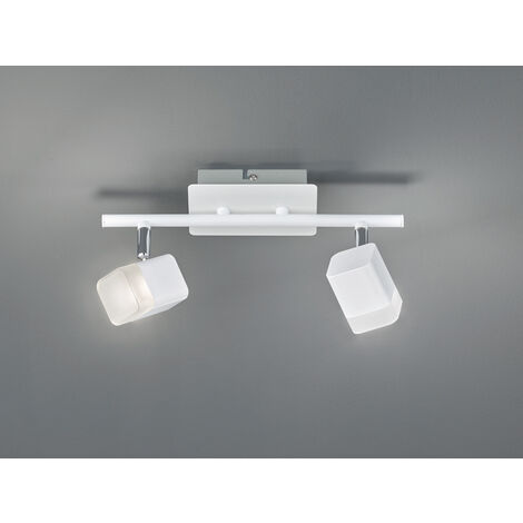 LED Deckenstrahler ROUBAIX 2-flammig Weiß matt, Breite 34cm