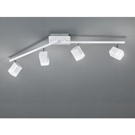 LED Deckenstrahler ROUBAIX 4-flammig Weiß matt, Breite 78cm