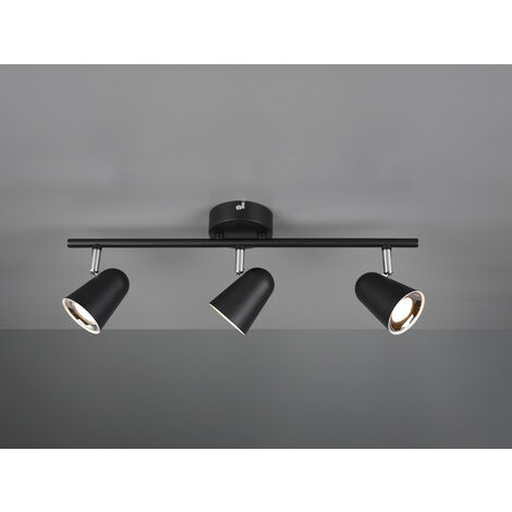 LED Deckenstrahler TOULOUSE Schwarz 3-flammig, Breite 48cm