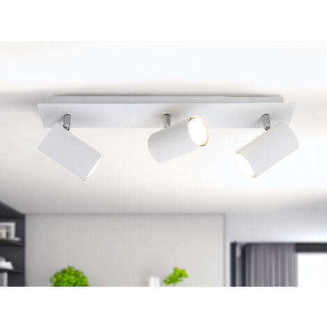 LED Deckenstrahler Weiß 3-flammig, Breite 48cm