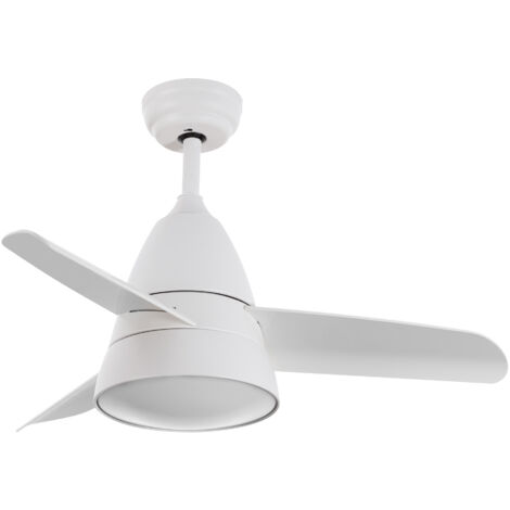 LED-Deckenventilator Industrial Weiss 91cm DC-Motor Wählbar (Warmes-Neutrales-Kaltes) 165º - Wählbar (Warmes-Neutrales-Kaltes) 165º
