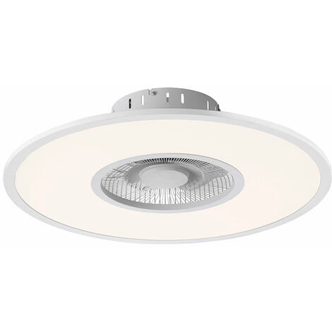 LED Deckenventilator mit Beleuchtung Ventilator Deckenlampe dimmbar mit Fernbedienung, 10 Stufen, 1x LED 32W 2600lm 2700-5000K warmweiß-kaltweiß, DxH 59,5x16,5 cm