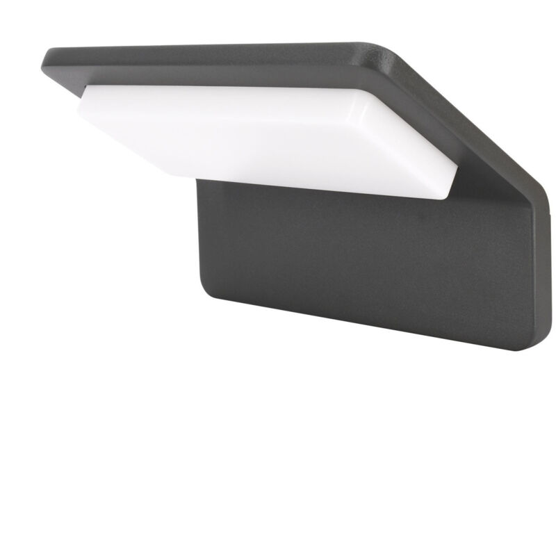 Led decorativa exterior Applique - 9W - 3000K - 650lm - IP65 - 120x180mm - Graphite