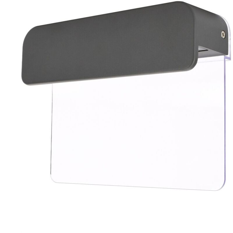 Bemko - led decorativo - 12W - 850lm - Blanco caliente 3000K - IP65 - Graphite - 200x157mm