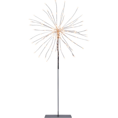 LED Deko-Stehleuchte Firework, 120 LEDs, silber, warmweiß, 50cm