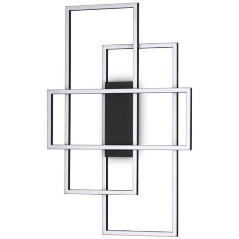 LED dekorative integrierte LED-Wandleuchte schwarz, 3000K